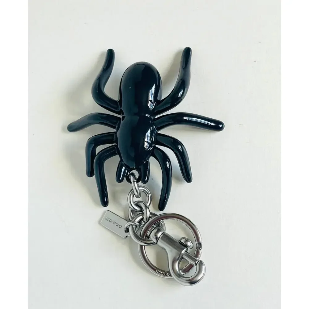 Coach CAX79 Spider Halloween Bag Charm Black Enamel